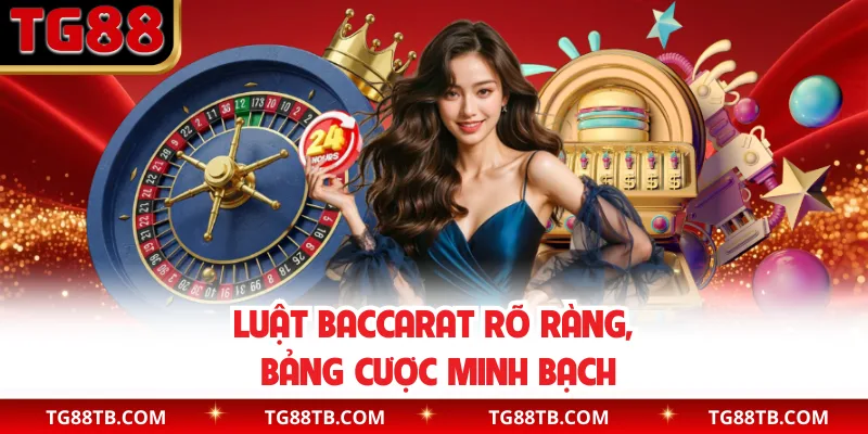 Luật baccarat rõ ràng, bảng cược minh bạch