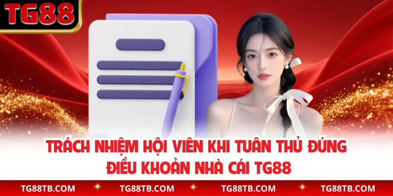 Trách nhiệm hội viên khi tuân thủ đúng điều khoản nhà cái TG88